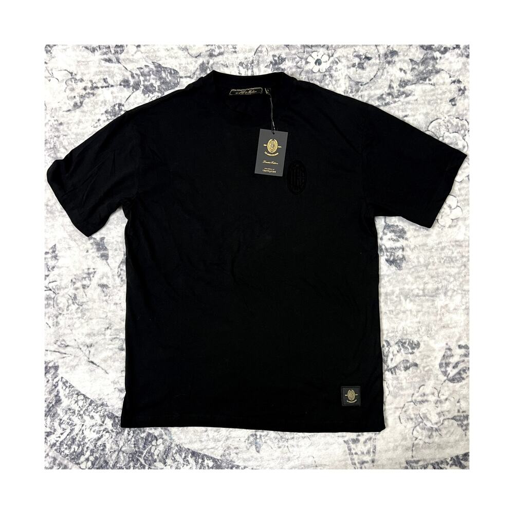 A.C. Milan 1899 Black Short Sleeve T-shirt Sz XL